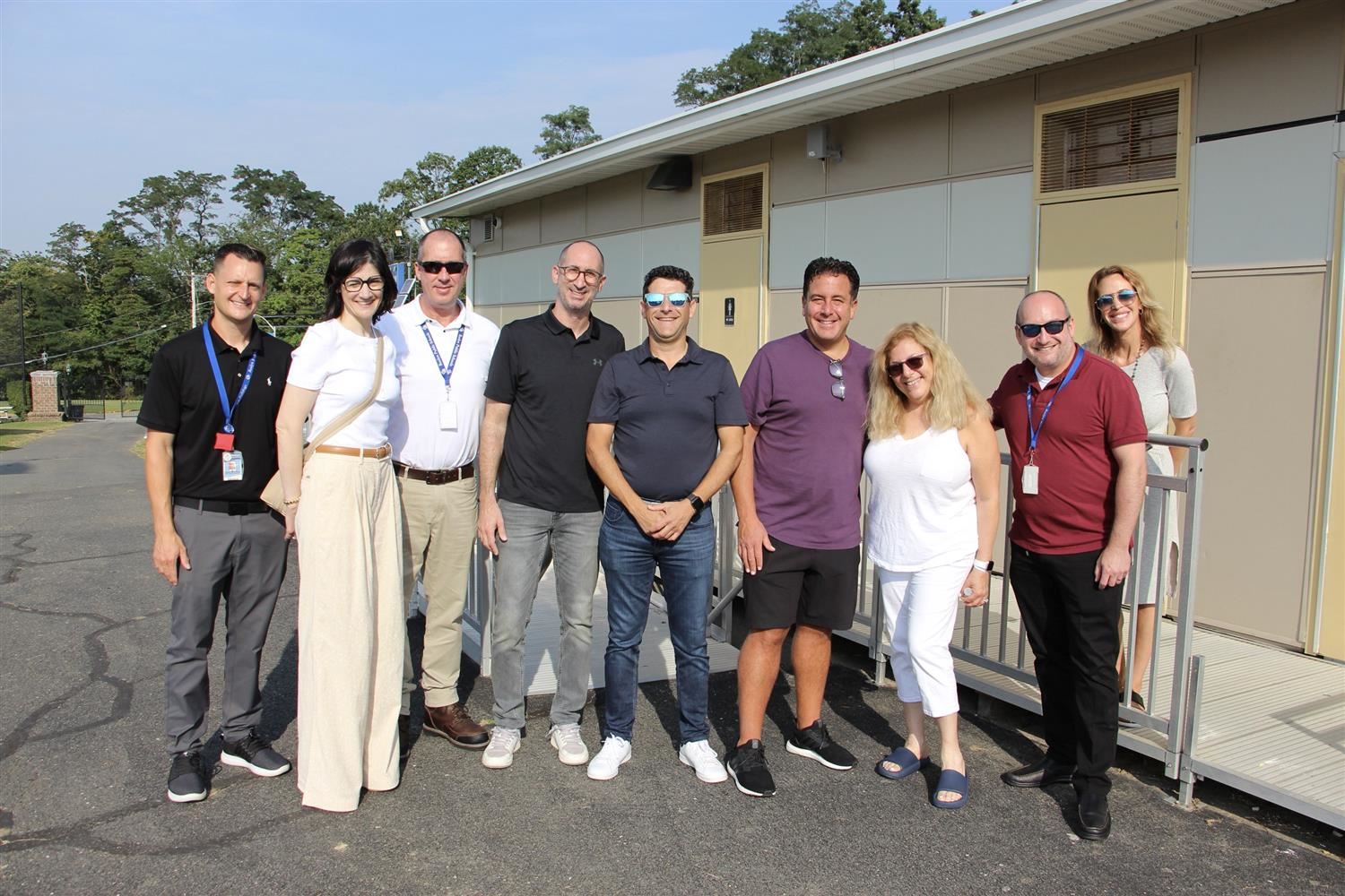 Group in front of concession
